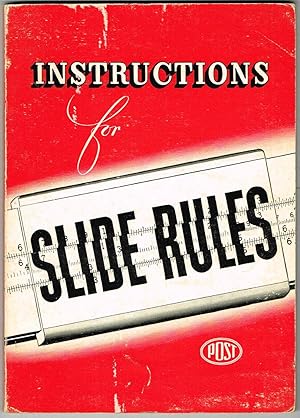 Image du vendeur pour INSTRUCTIONS for Post-trig and Mannheim-trig SLIDE RULES mis en vente par SUNSET BOOKS