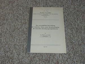 Bild des Verk�ufers f�r Die wirtschaftliche Entwicklung der Indischen Union unter Ber�cksichtigung der deutschen Beteiligungsm�glichkeiten, zum Verkauf von Versandantiquariat H�bald