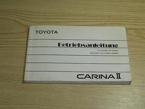 Imagen del vendedor de Betriebsanleitung Toyota Carina II, a la venta por Versandantiquariat Hbald