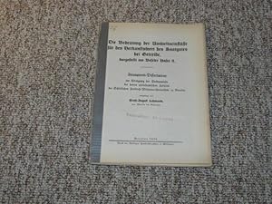 Seller image for Die Bedeutung der Umweltseinfl�sse f�r den Herkunftswert des Saatgutes bei Getreide, dargestellt am Beseler Hafer II., for sale by Versandantiquariat H�bald