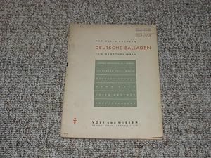 Bild des Verkufers fr Aus guten Bchern. Deutsche Balladen vom Menschenleben., zum Verkauf von Versandantiquariat Hbald