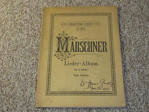 Bild des Verkufers fr Marschner-Album. 12 ausgewhlte Lieder fr eine Singstimme mit Pianofortebegleitung., zum Verkauf von Versandantiquariat Hbald