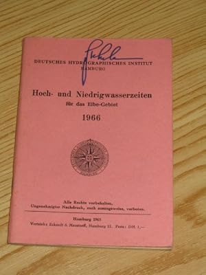 Bild des Verkufers fr Hoch- und Niedrigwasserzeiten fr das Elbe - Gebiet 1966, zum Verkauf von Versandantiquariat Hbald