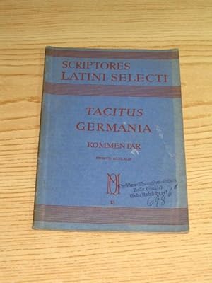 Bild des Verkufers fr Tacitus - Germania (Kommentar), zum Verkauf von Versandantiquariat Hbald