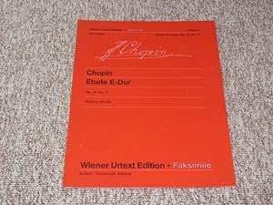 Bild des Verkufers fr Frederic Chopin. Etude E-Dur / E major. Op. 10, Nr. 3., zum Verkauf von Versandantiquariat Hbald