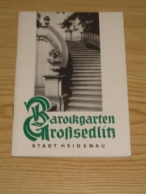 Bild des Verkufers fr Barockgarten Grosedlitz Stadt Heidenau, zum Verkauf von Versandantiquariat Hbald