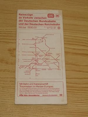 Imagen del vendedor de Reisezge im Verkehr zwischen der Deutschen Bundesbahn und der Deutschen Reichsbahn 30. September 1990 bis 1. Juni 1991, a la venta por Versandantiquariat Hbald