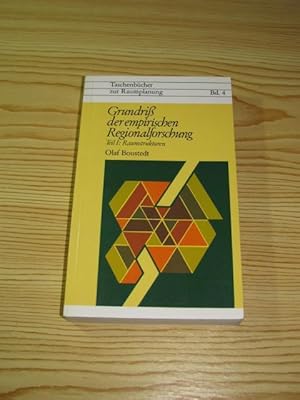 Bild des Verkufers fr Grundri der empirischen Regionalforschung - Teil 1: Raumstrukturen, zum Verkauf von Versandantiquariat Hbald