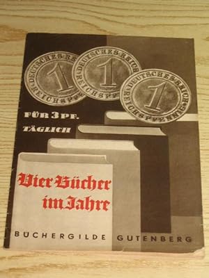 Bild des Verkufers fr Vier Bcher im Jahr, zum Verkauf von Versandantiquariat Hbald