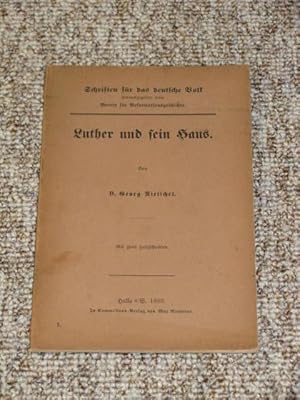 Imagen del vendedor de Luther und sein Haus (Heft 1), a la venta por Versandantiquariat Hbald