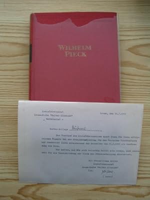 Bild des Verkufers fr Wilhelm Pieck - Schriftsteller und Knstler zu seinem 80. Geburtstag, zum Verkauf von Versandantiquariat Hbald