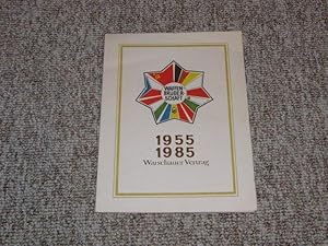 Schmuckblatt 30 Jahre Warschauer Vertrag - Waffenbrüderschaft 1955-1985,