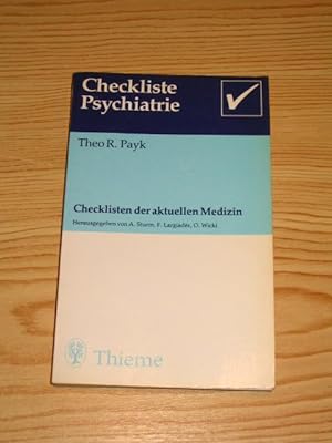 Image du vendeur pour Checklisten der aktuellen Medizin - Checkliste Psychiatrie, mis en vente par Versandantiquariat Hbald