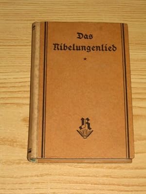 Bild des Verkufers fr Das Nibelungenlied, zum Verkauf von Versandantiquariat Hbald