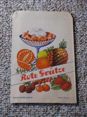 Rote Grütze Pulver. Pulver mit echtem Sago. Himbeer-Geschmack.,