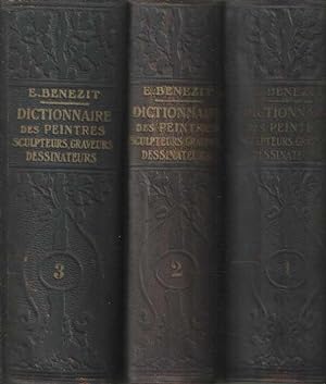 Bild des Verkufers fr Dictionnaire des peintres, sculpteurs, dessinateurs et graveurs. Three tomes zum Verkauf von Bij tij en ontij ...