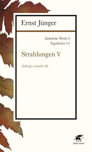 Seller image for Smtliche Werke Strahlungen. Tl.5 for sale by BuchWeltWeit Ludwig Meier e.K.