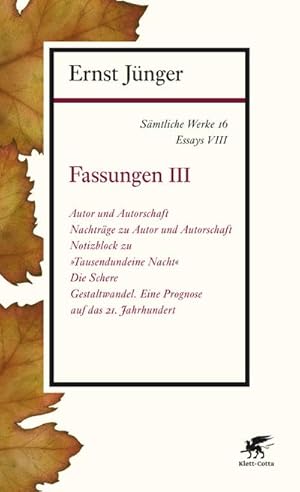 Seller image for Smtliche Werke Fassungen. Tl.3 for sale by BuchWeltWeit Ludwig Meier e.K.