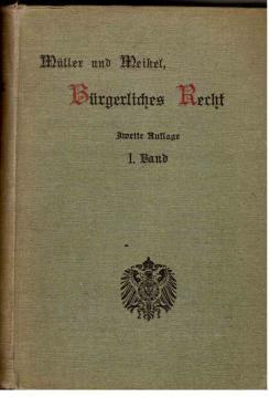 Seller image for Das brgerliche Recht des Deutschen Reichs. Systematisch dargestellt und durch Beispiele erlutert. 1. Band for sale by Antiquariat Jterbook, Inh. H. Schulze