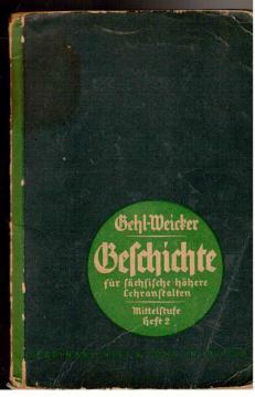 Bild des Verkufers fr Geschichte fr schsische hhere Lehranstalten. Mittelstufe: Ein Hilfsbuch zu geschichtlicher Anschauung. 2. Heft: Mittelalter zum Verkauf von Antiquariat Jterbook, Inh. H. Schulze