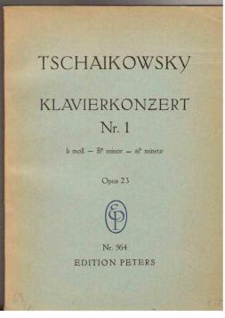 Bild des Verkufers fr Konzert fr Klavier und Orchester Nr. 1 b moll. Opus 23 zum Verkauf von Antiquariat Jterbook, Inh. H. Schulze