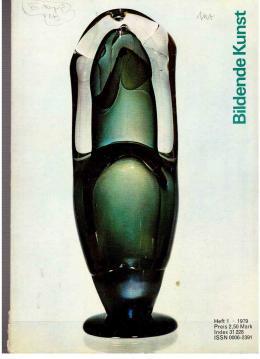Bild des Verkufers fr Bildende Kunst Heft 1-12 (1979) zum Verkauf von Antiquariat Jterbook, Inh. H. Schulze