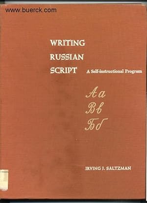 Writing Russian Sript. A self-instructed Program. [Text Englisch].