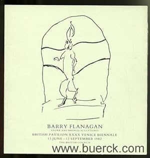 Barry Flanagan. Stone and Bronze Sculptures. British Pavilion XL. Venice Biennale. Mit einer farb...