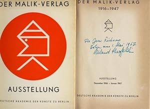 Der Malik-Verlag 1916-1947. Illustrierter Ausstellungskatalog.