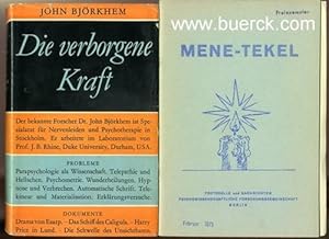 Die verborgene Kraft. Probleme der Parapsychologie. Mit einem Vorwort von H.J. Urban. Aus dem Sch...