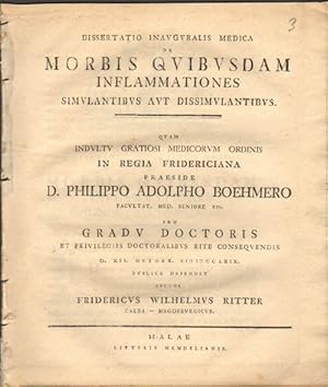 Dissertatio inauguralis medica de morbis quibusdam inflammationes simulantibus aut dissimulantibu...