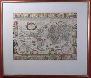 Nova totius terrarum orbis geographica ac hydrographica tabula: America. Anno domini 1492 a Chris...