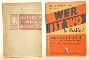 Adressbuch des Berliner Buchhandels. Hrsg. vom Magistrat von Gross-Berlin, Abt. für Volksbildung....