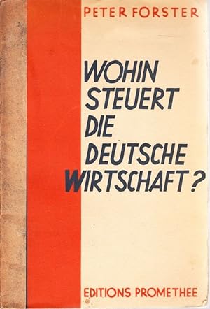 Imagen del vendedor de Wohin steuert die deutsche Wirtschaft? a la venta por Antiquariat Krikl