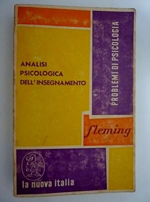 ANALISI PSICOLOGICA DELL' INSEGNAMENTO