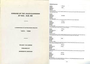 Coinage of the Julio-Claudians, 27 B.C.-A.D. 68 - a Compendium of Auction Prices Realized, 1972-1...