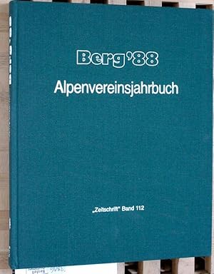 Bild des Verkufers fr Berg ' 88 - Alpenvereinsjahrbuch "Zeitschrift" Band 112. zum Verkauf von Baues Verlag Rainer Baues 