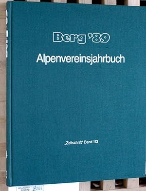 Bild des Verkufers fr Berg ' 89 - Alpenvereinsjahrbuch "Zeitschrift" Band 113. zum Verkauf von Baues Verlag Rainer Baues 