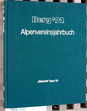 Bild des Verkufers fr Berg ' 92 - Alpenvereinsjahrbuch "Zeitschrift" Band 116. zum Verkauf von Baues Verlag Rainer Baues 