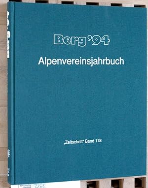 Bild des Verkufers fr Berg ' 94 - Alpenvereinsjahrbuch "Zeitschrift" Band 118. zum Verkauf von Baues Verlag Rainer Baues 