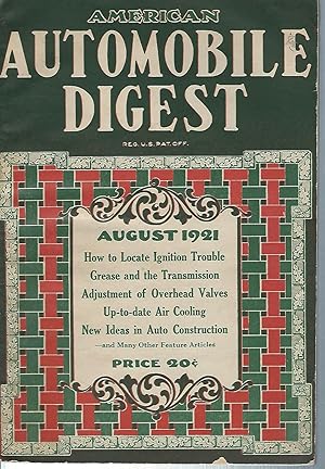 American Automobile Digest, August 1921