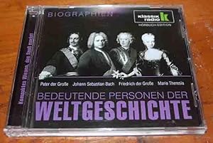 Bild des Verkufers fr Bedeutende Personen der Weltgeschichte - Peter der Groe/Johann Sebastian Bach/Friedrich der Groe/Maria Theresia zum Verkauf von 3 Mile Island