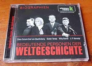 Bild des Verkufers fr Bedeutende Personen der Weltgeschichte - Graf von Stauffenberg/Mutter Teresa/Willy Brandt/John F. Kennedy zum Verkauf von 3 Mile Island