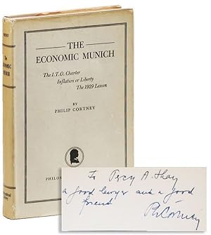 Bild des Verkufers fr The Economic Munich: The I.T.O. Charter; Inflation or Liberty; The 1929 Lesson [Inscribed & Signed] zum Verkauf von Lorne Bair Rare Books, ABAA