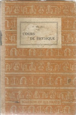 Seller image for Cours de Physique pour les coles primaires suprieures for sale by Joie de Livre
