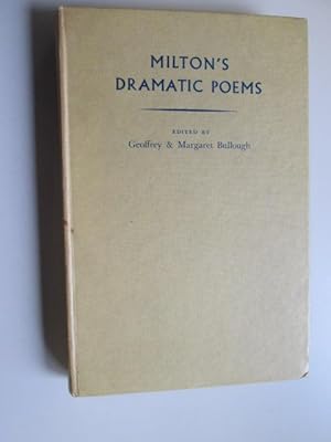 Image du vendeur pour Miltons Dramatic Poems mis en vente par Goldstone Rare Books