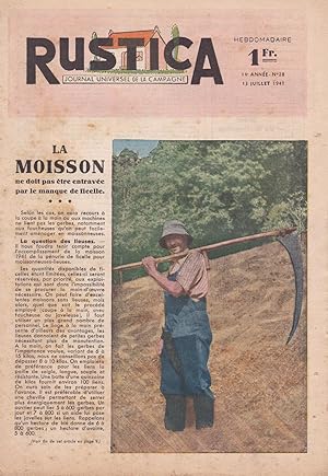 Image du vendeur pour La moisson - Rustica, journal universel de la campagne n 28 - 13 juillet 1941 mis en vente par Pare Yannick