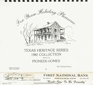 Seller image for Texas Heritage Series 1982 Collection featuring Pioneer Homes for sale by booksforcomfort