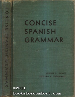 Seller image for Concise Spanish Grammar for sale by booksforcomfort