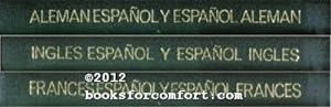 Spanish to English, French & German Dictionaries, 3 Book